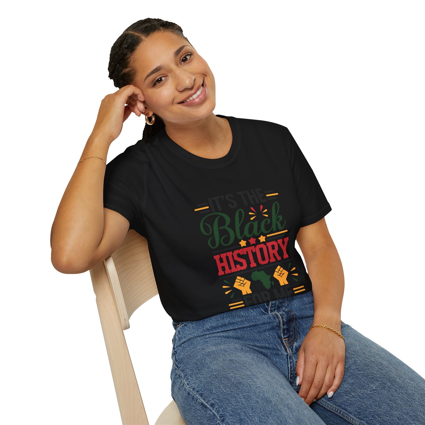 It's the Black History For Me Unisex Softstyle T-Shirt