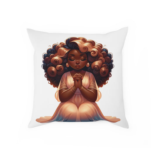 Kneel in Prayer Indoor Pillow