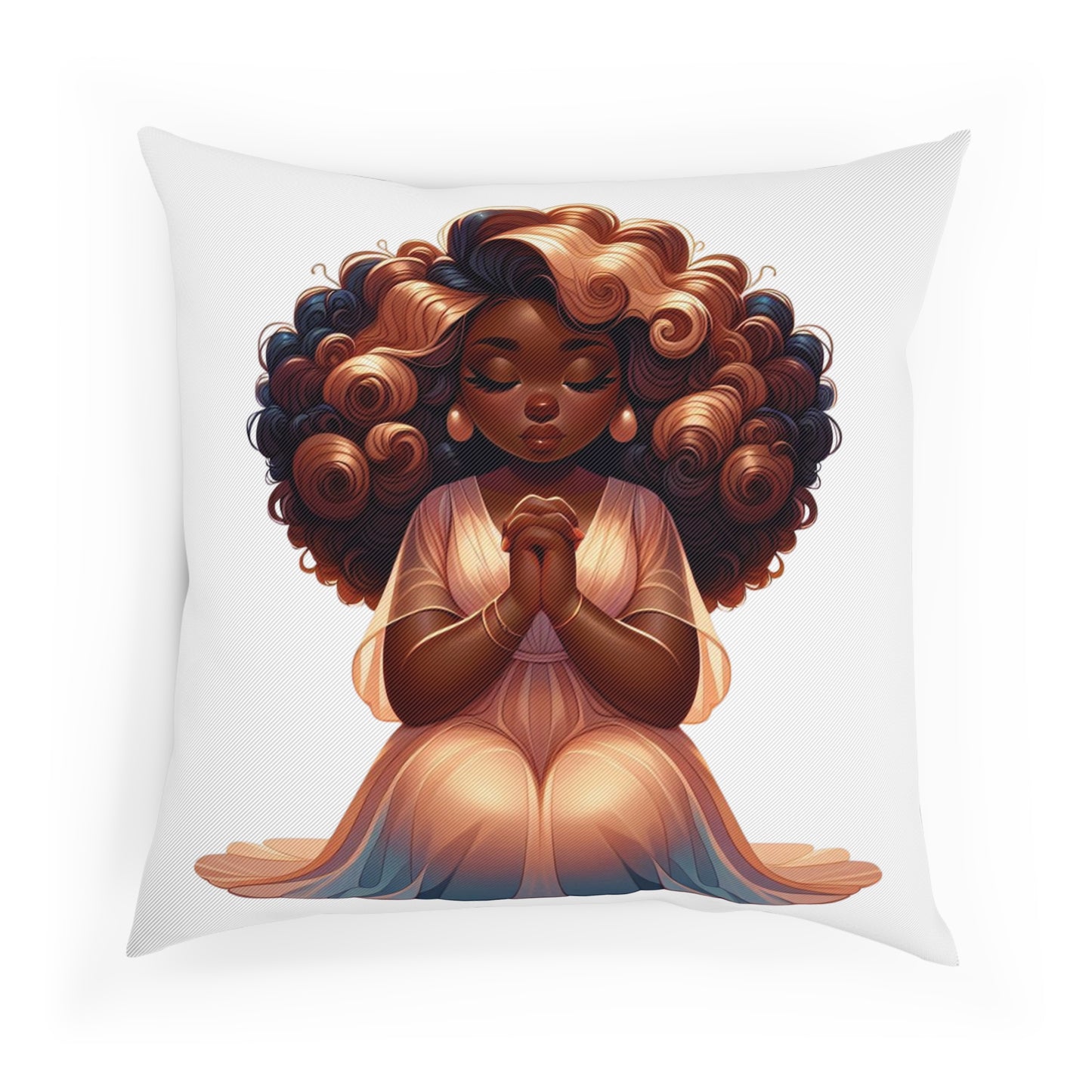 Kneel in Prayer Indoor Pillow