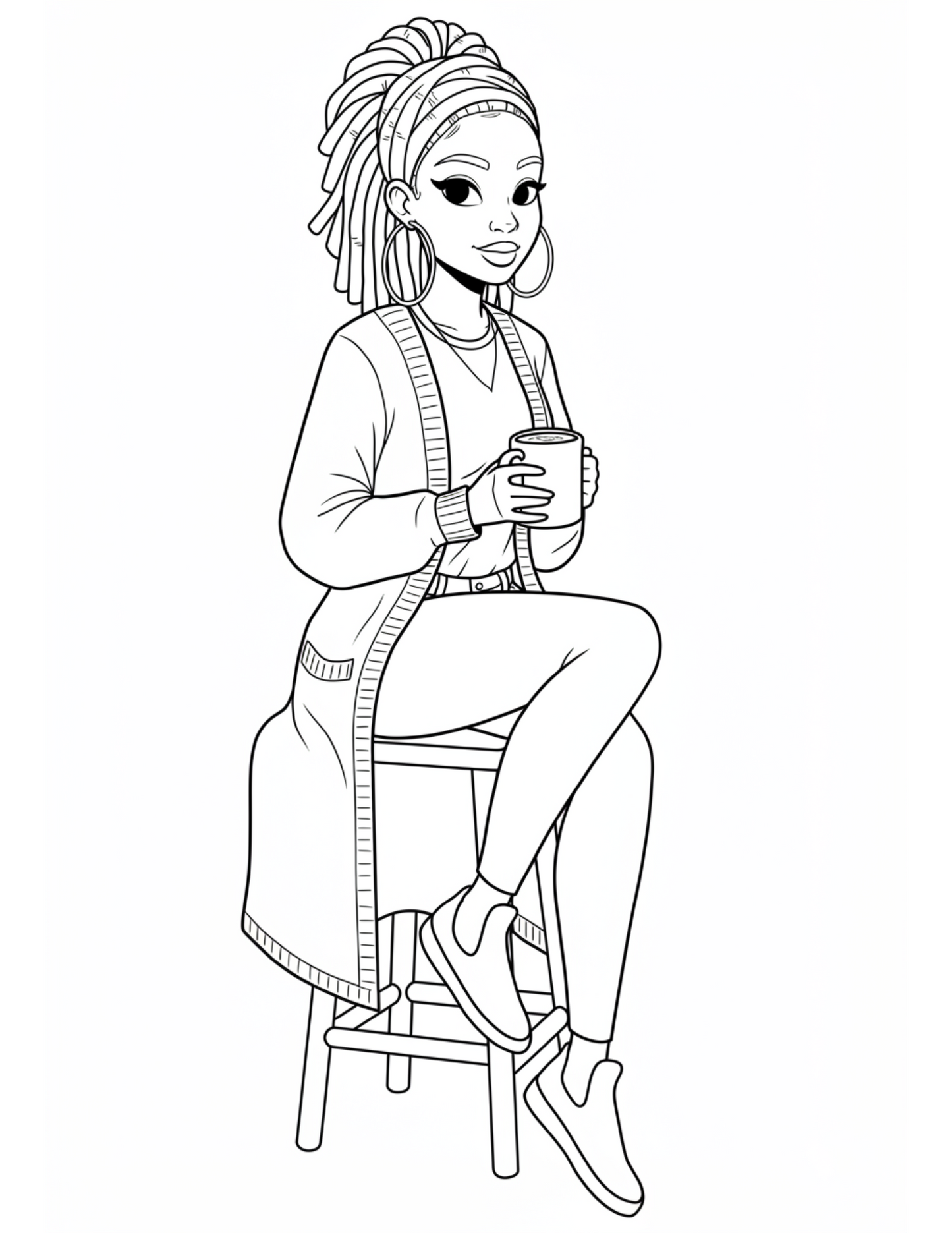 ✨Relaxed and Cozy at Home: Printable Coloring Book for Adults✨