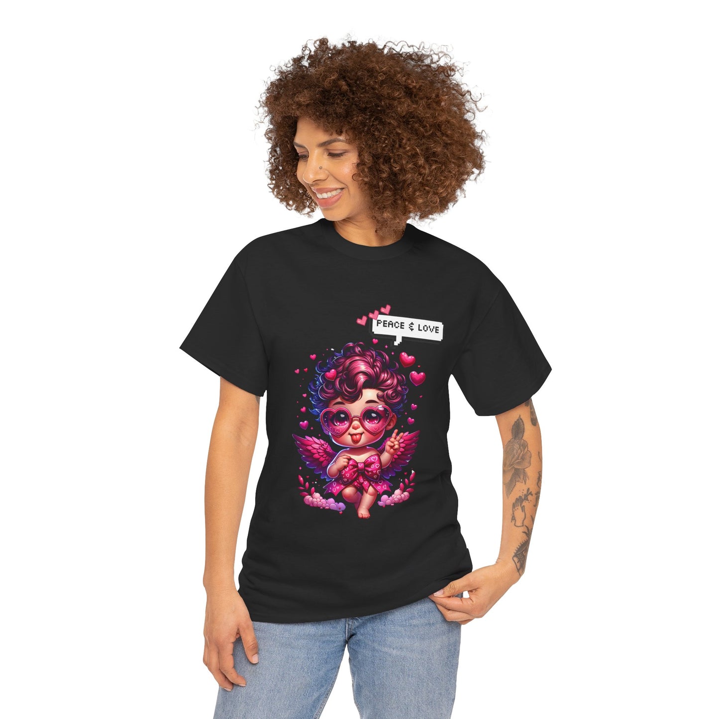 Peace & Love Cherub 2 Unisex T-shirt