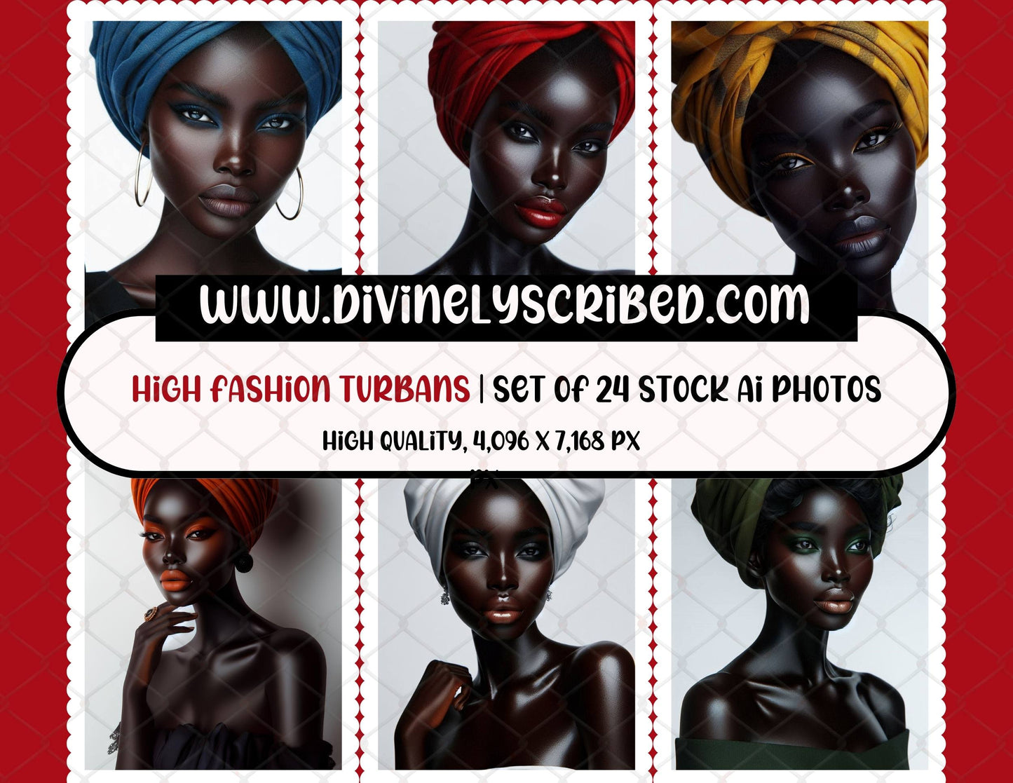 High Fashion Turbans Stock Photos