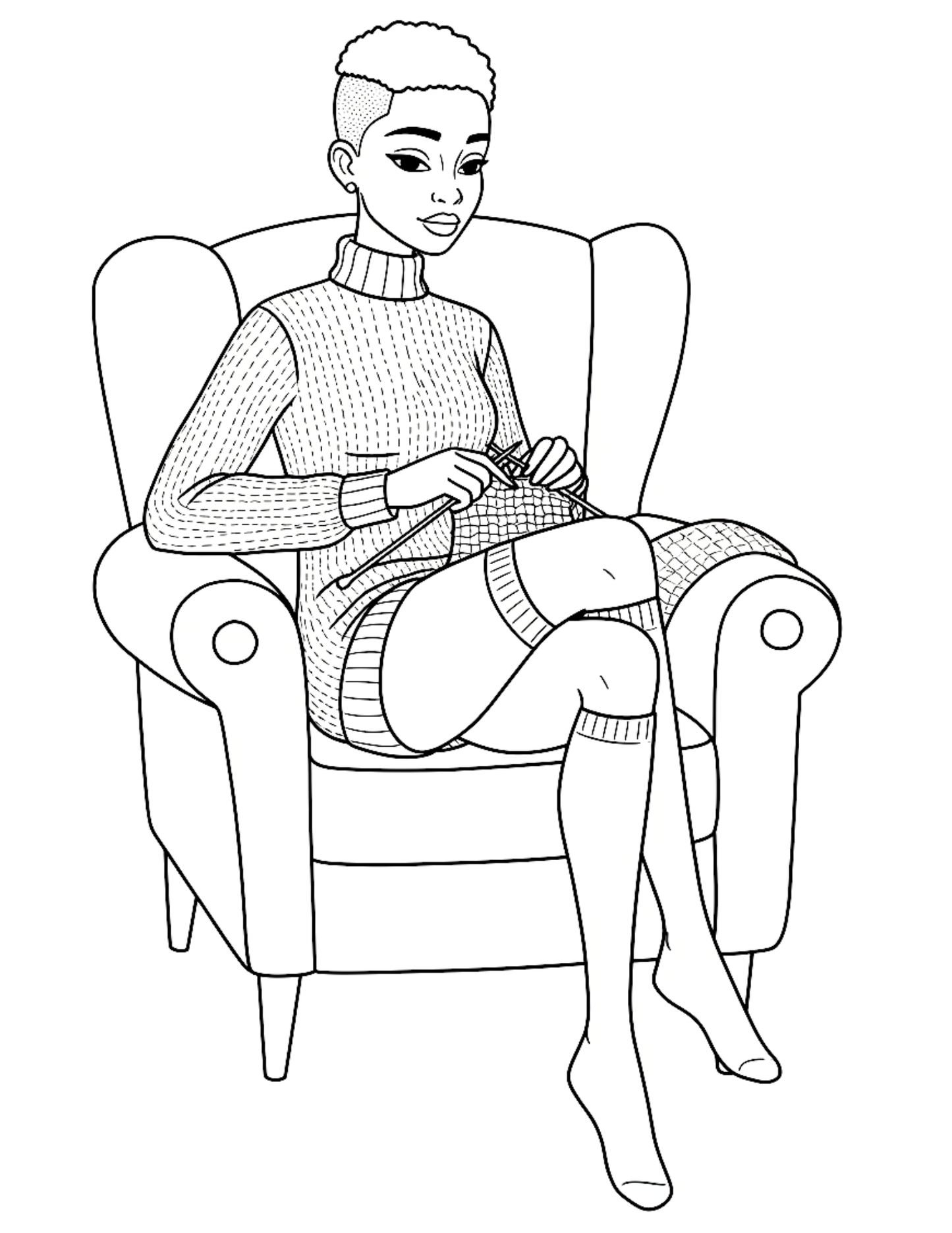 ✨Relaxed and Cozy at Home: Printable Coloring Book for Adults✨