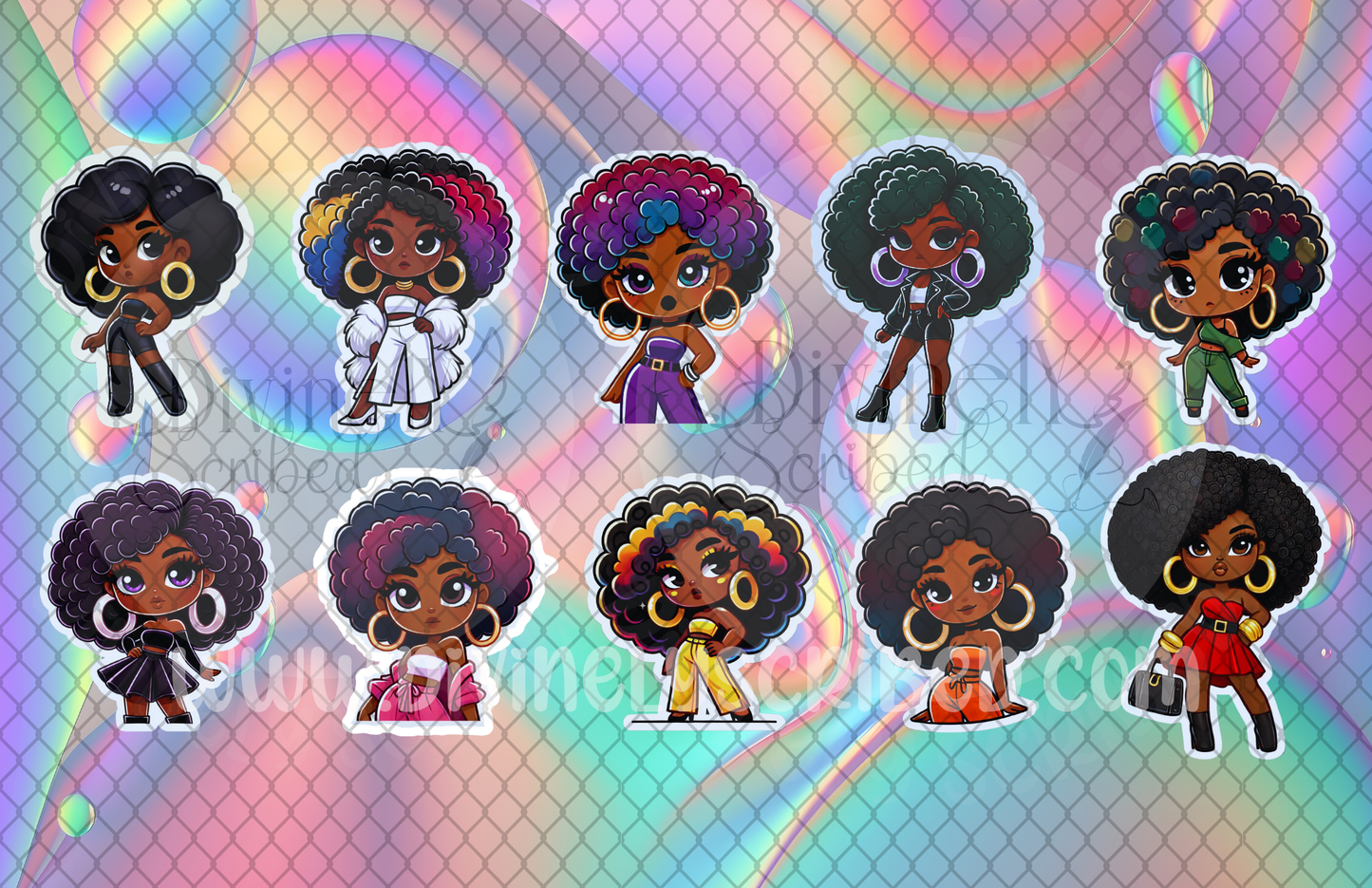 Holochic Stickers Set of 25