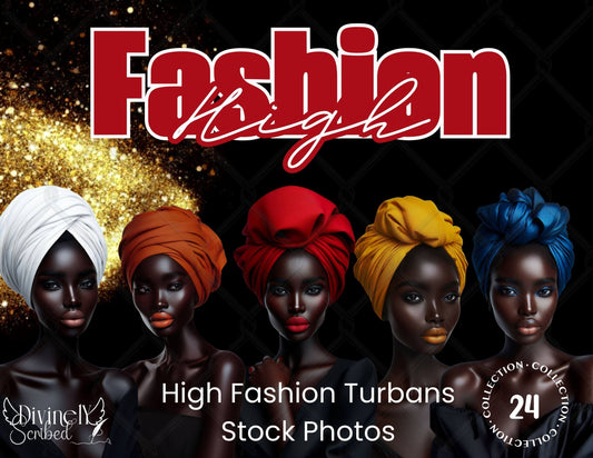 High Fashion Turbans Stock Photos