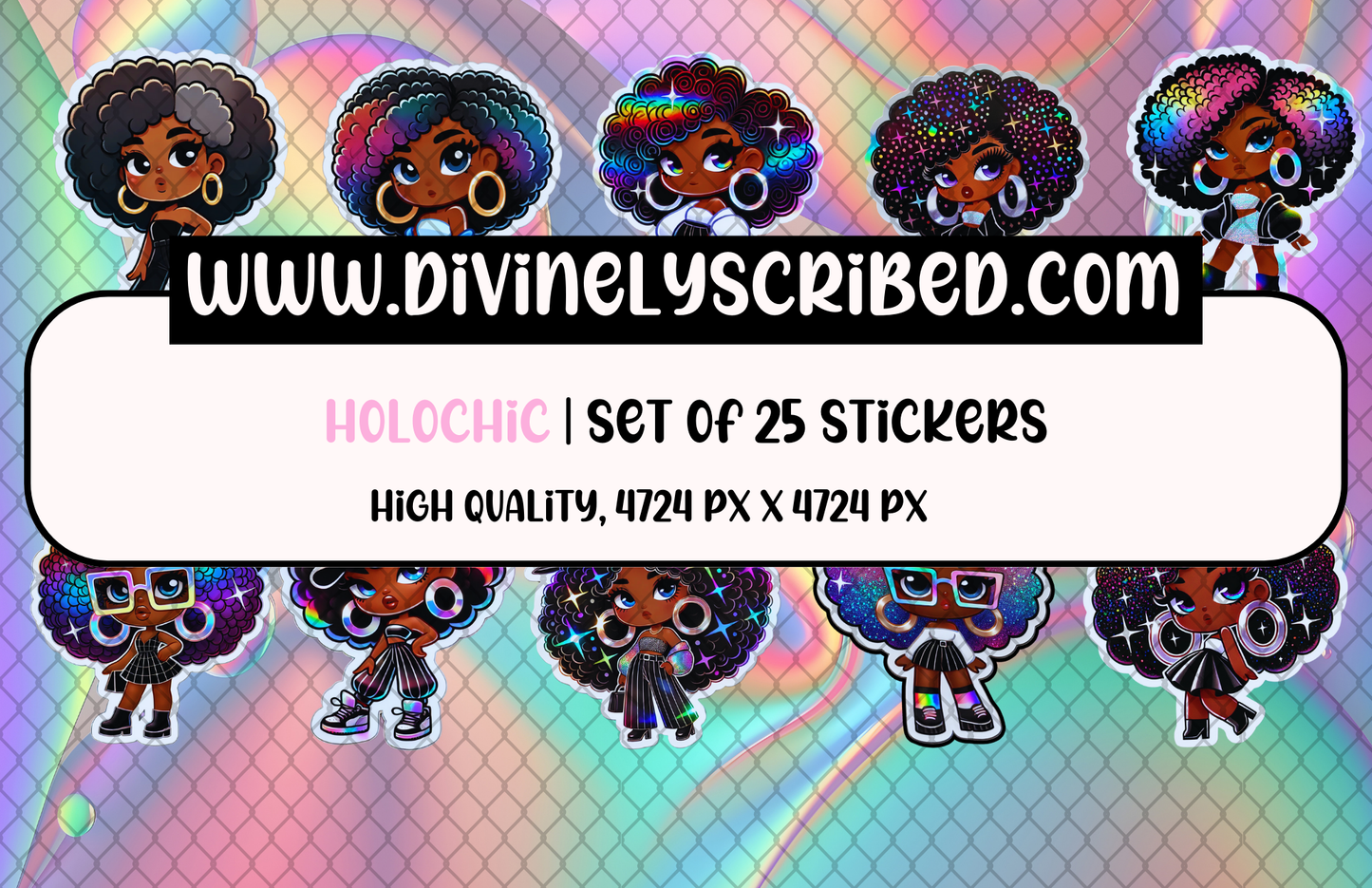 Holochic Stickers Set of 25