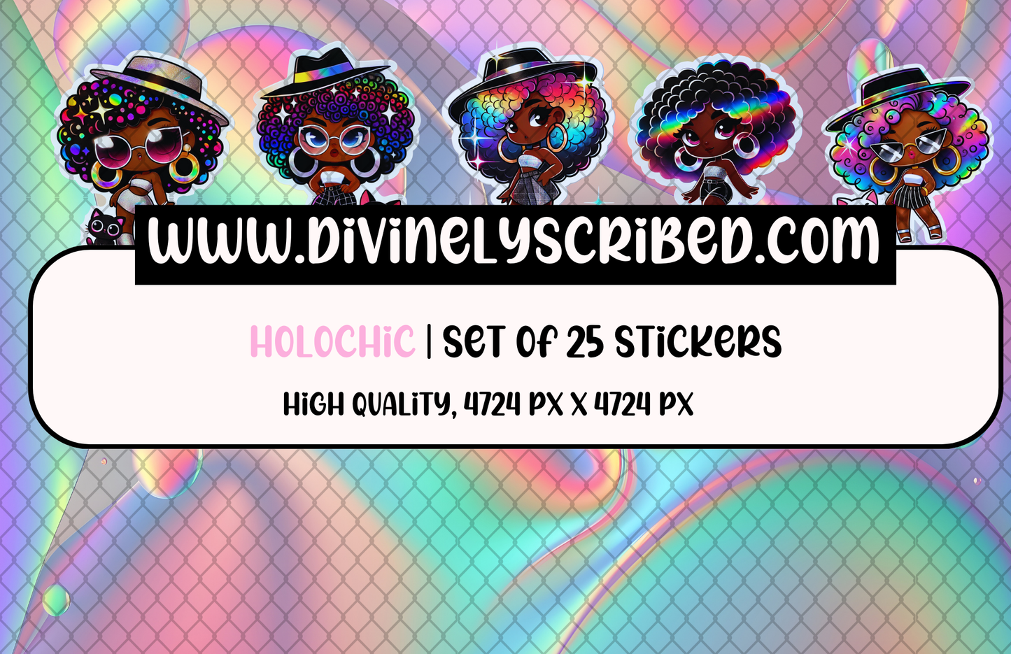 Holochic Stickers Set of 25