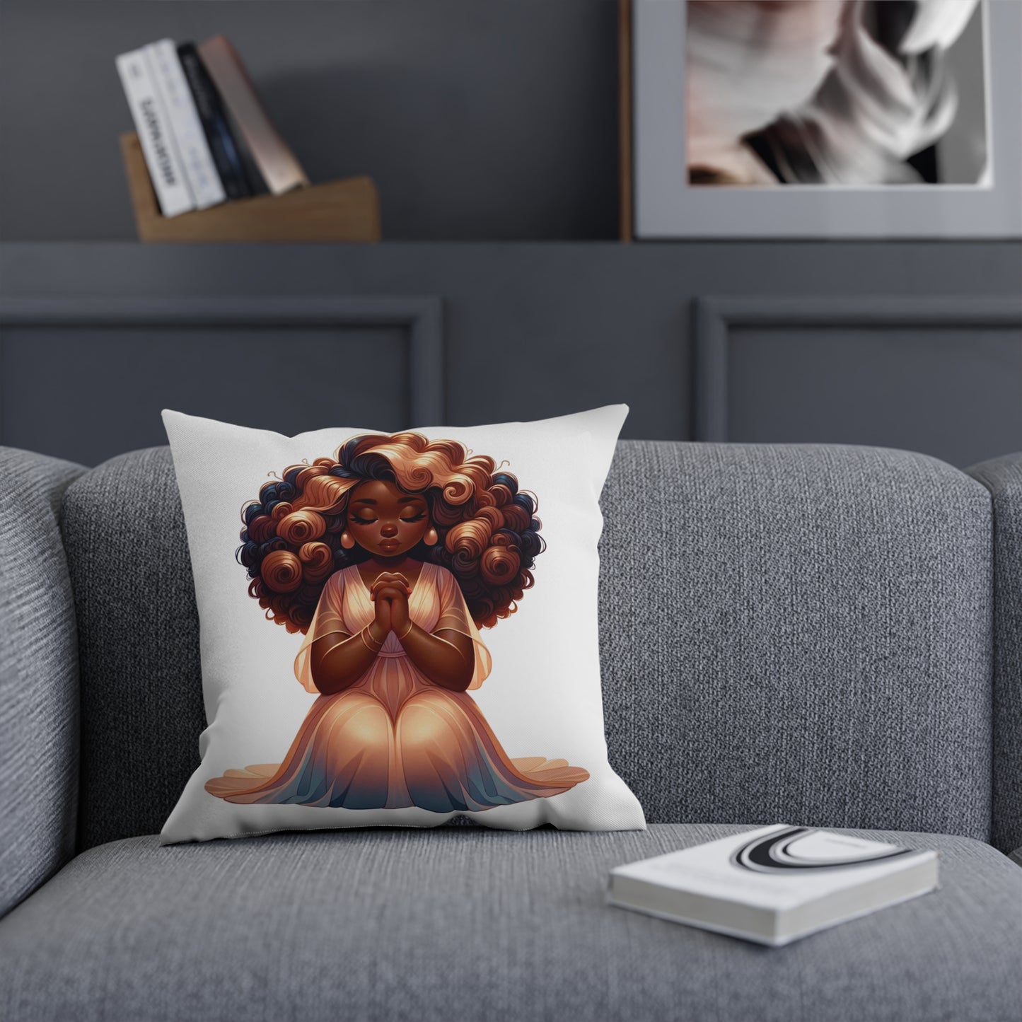 Kneel in Prayer Indoor Pillow