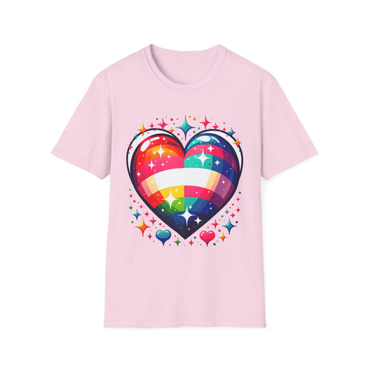 "Rainbow Heart" Valentine's Day T-Shirt